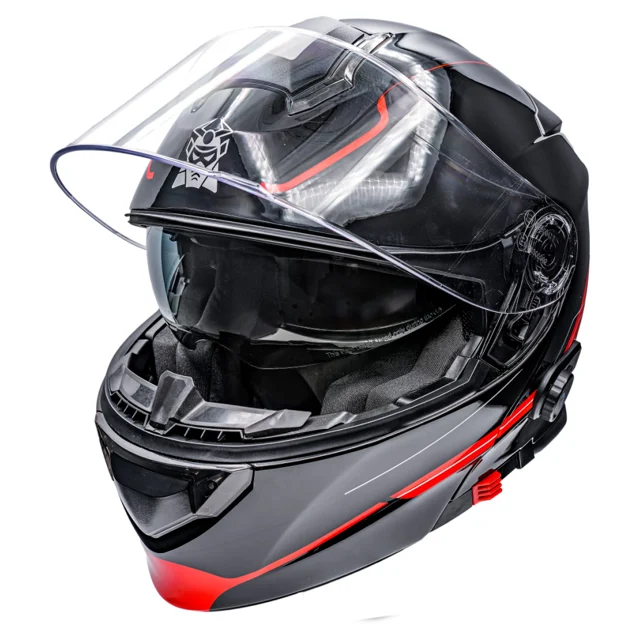 Marushin Klapphelm Tarent M-612 + Blinc M-S7 Bluetooth
